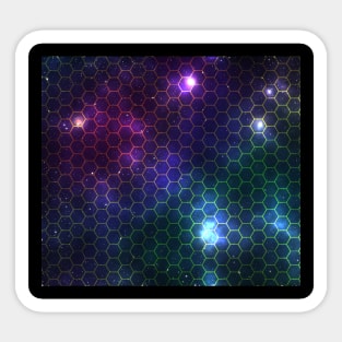 Geometric pattern space background Sticker